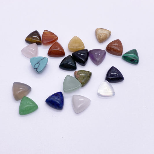 10mm triangle shape Oblate stone cabochon