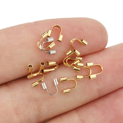 Shape U wire protect for jewelry making