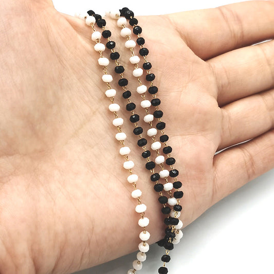 C1130 Handmade Chain with glass beads
