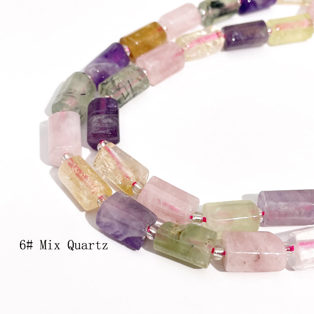 8*11mm Tube Faceted Semi-Precious Gemstone