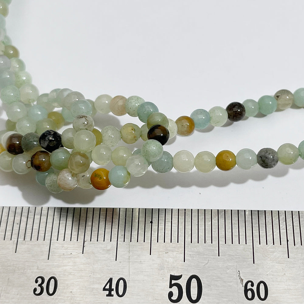 MIX 2MM and 3MM round stone beads for DIY jewelry