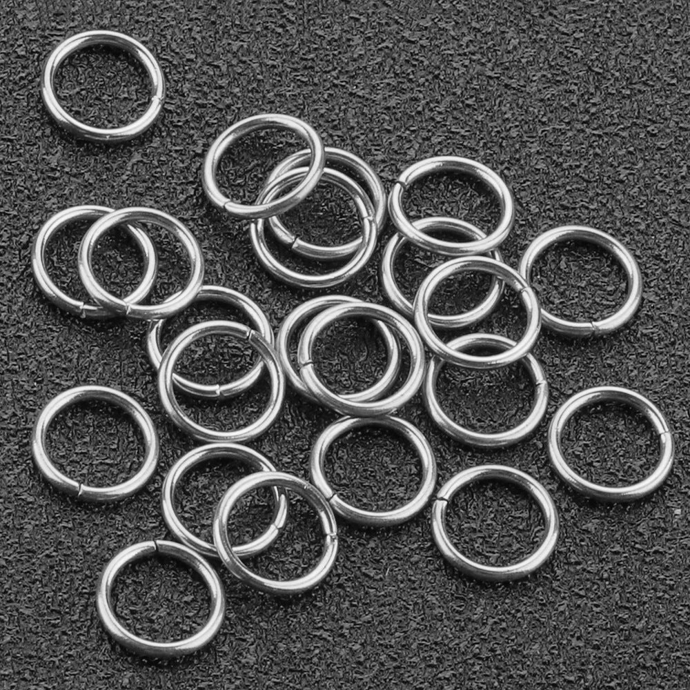 50 or 200pcs/pack Jump Ring-Vacuum Plating Waterproof Stainless steel jump ring