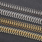 Fish Bone Chain -Vacuum Plating Waterproof Stainless steel chain