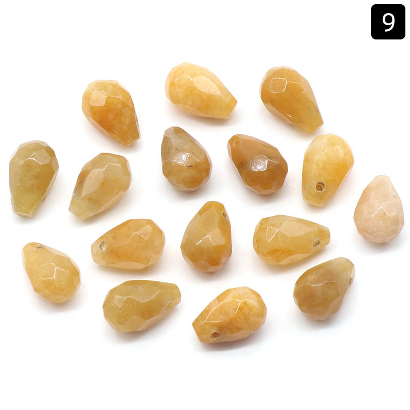 10pcs/pack 8*12 mm Faceted drop natural stone