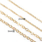 C1288  Circle cable Chain-Vacuum Plating Waterproof Stainless steel chain