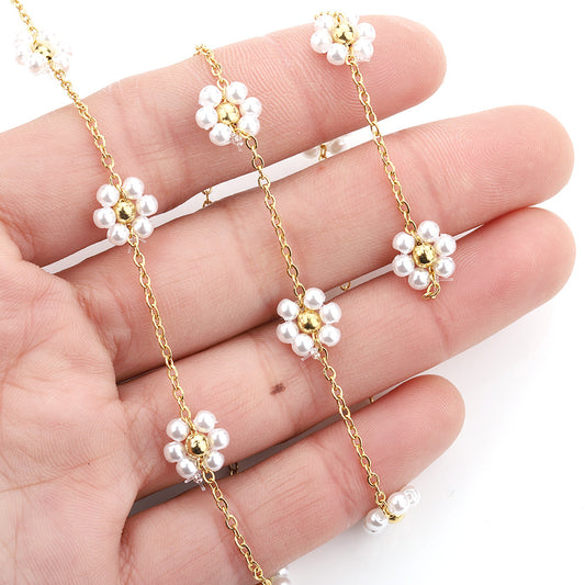 C1347 ABS flower Chain-Stainless Steel Waterproof