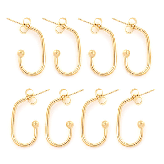 10pcs U earring for DIY