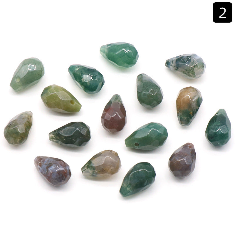 10pcs/pack 8*12 mm Faceted drop natural stone