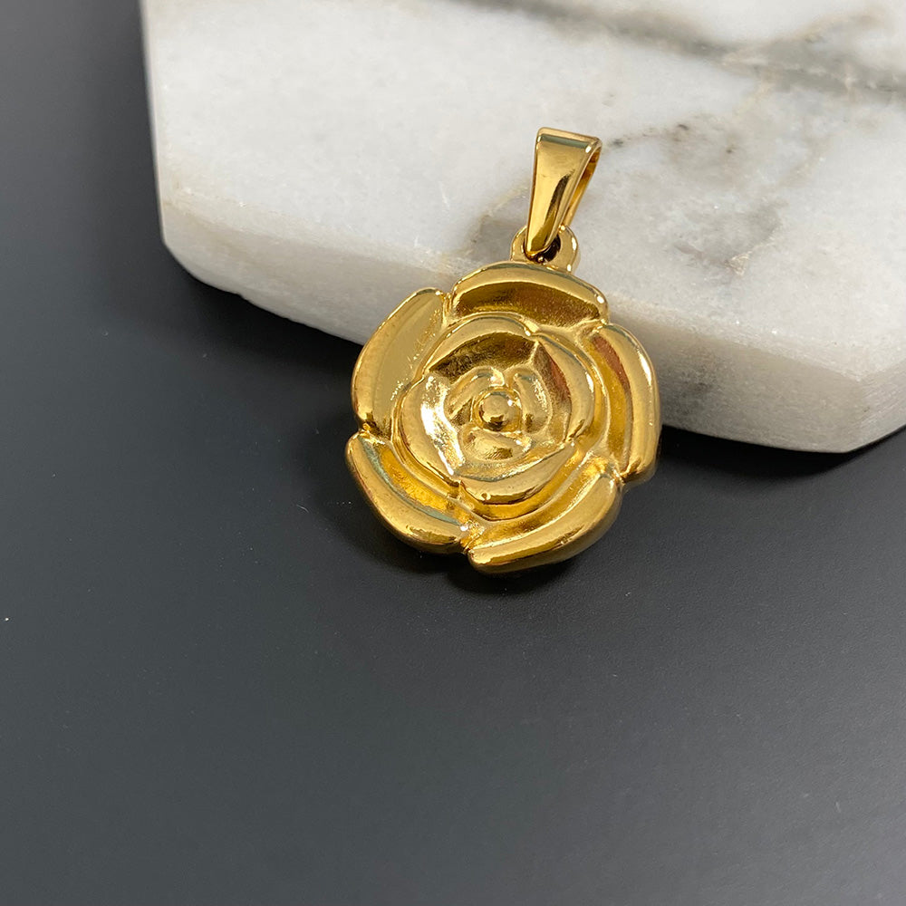Round Rose Charm for DIY