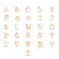 Stainless Steel Letter Charms