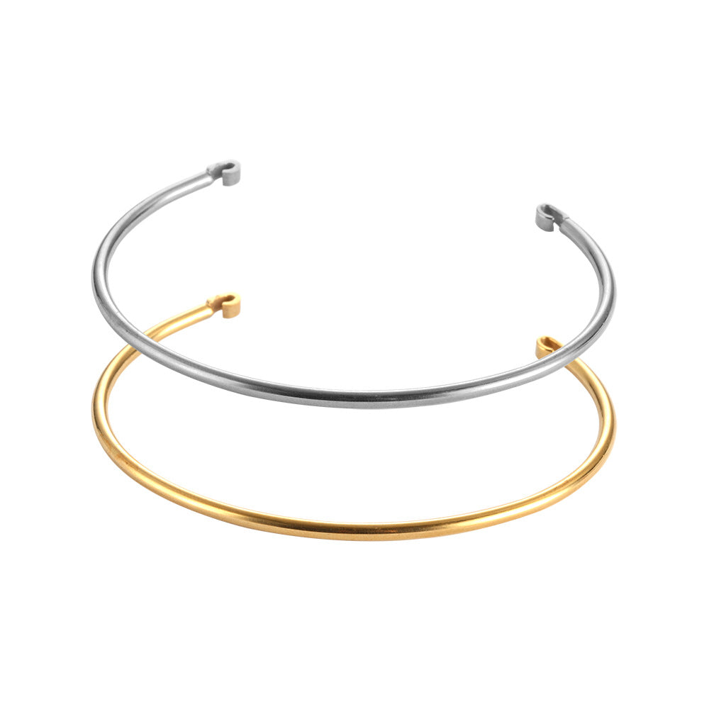 Basic Stainless steel Bangle /bracelet for DIY