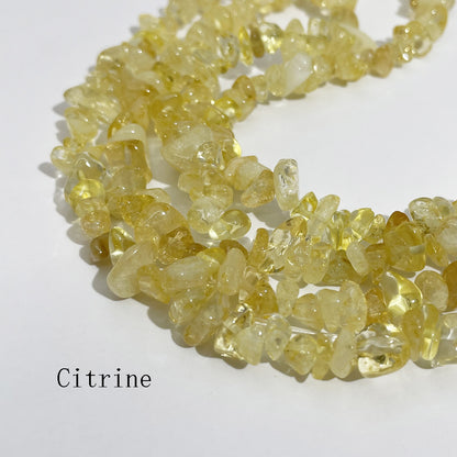 Crystal Chips Beads in natural stone material 5-8mm 80cm