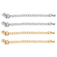 10pcs/pack lobster clasp and adjust chain set -Vacuum Plating Waterproof Stainless steel