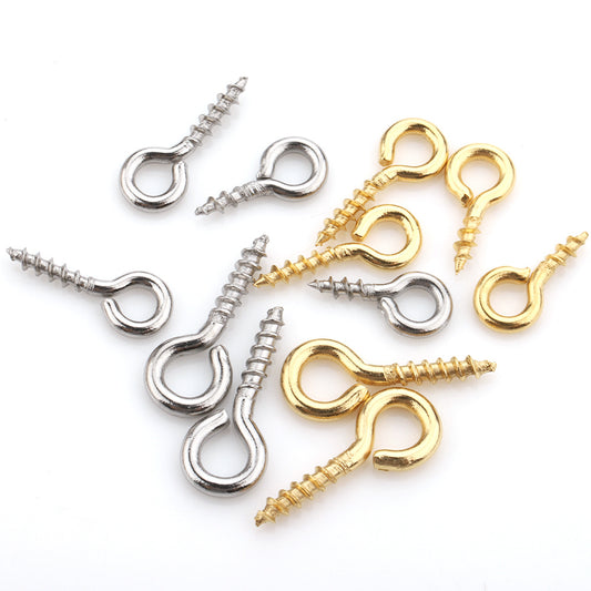 20 or 100pcs per pack eye pin for pendant DIY waterproof stainless steel accessories