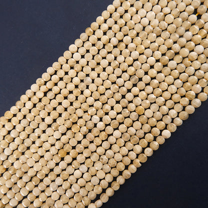 4mm FLAT faceted beads -natural stone beads for DIY jewelry